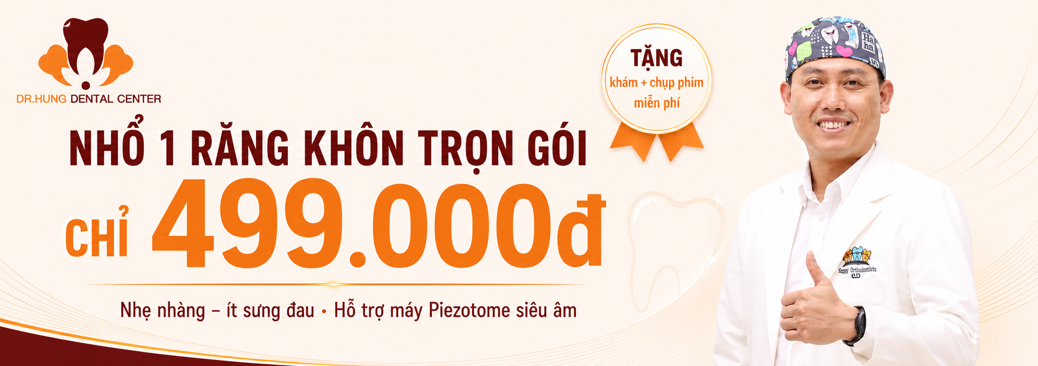 Nhổ răng khôn trọn gói 499k — Dr Hung Dental Center